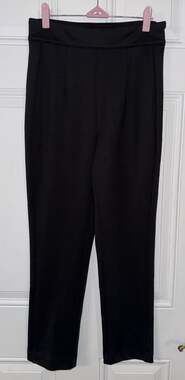 Juicy Couture 2 NWT Black Label Side Zip Dark Black Ponte Slim Pants